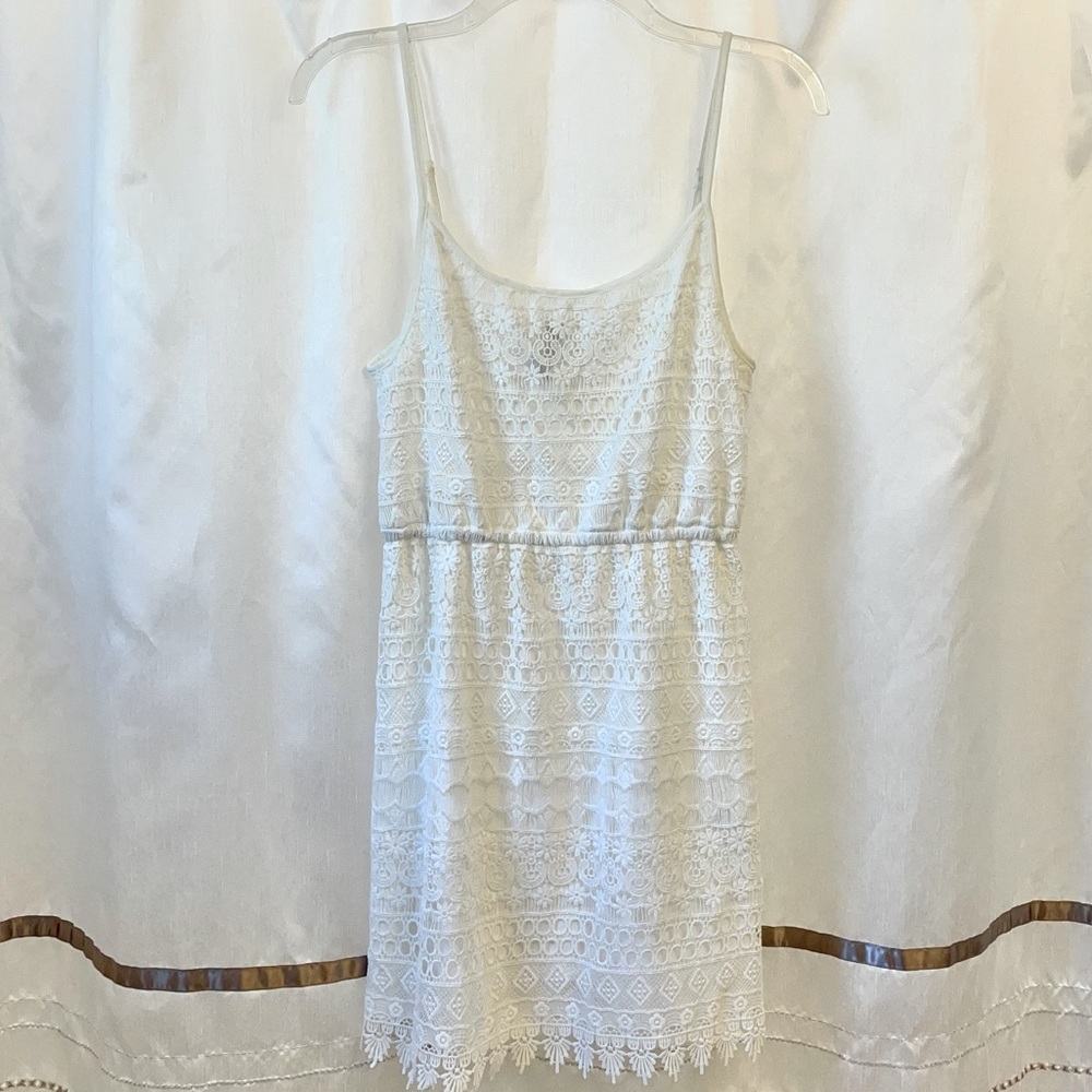 H&M White Lace Dress XS